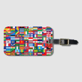 Flaggen der Welt Gepäckanhänger (Vorderseite (Horizontal))