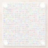 Flaggen der Welt Glasuntersetzer (Rückseite)