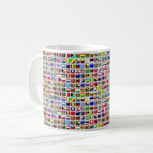 Flaggen der Welt Kaffeetasse (Vorderseite Links)