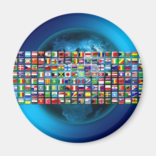Flaggen der Welt Magnet (Vorne)