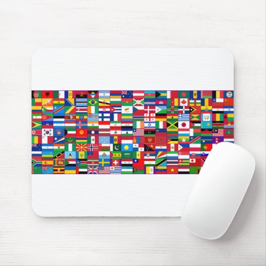 Flaggen der Welt Mousepad (Mit Mouse)