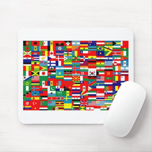FLAGGEN DER WELT MOUSEPAD (Mit Mouse)