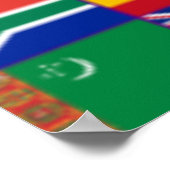 Flaggen der Welt Poster (Ecke)