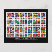Flaggen der Welt - Postkarte (Vorderseite)