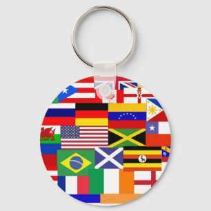 Flaggen der Welt sammeln Schlüsselanhänger