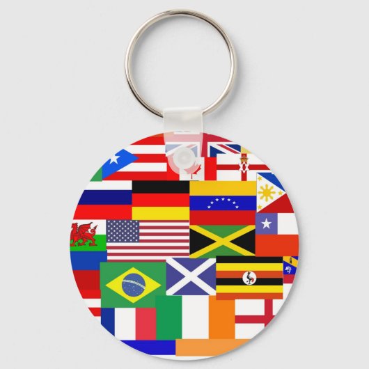 Flaggen der Welt sammeln Schlüsselanhänger (Vorderseite)