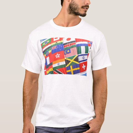 Flaggen der Welt T-Shirt (Vorderseite)