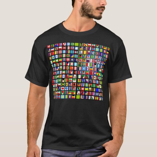 Flaggen der Welt T-Shirt (Vorderseite)