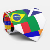 Flaggen der Weltcollage Krawatte (Gerollt)