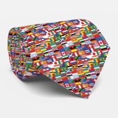 Flaggen der Welthalsbekleidung Krawatte (Gerollt)