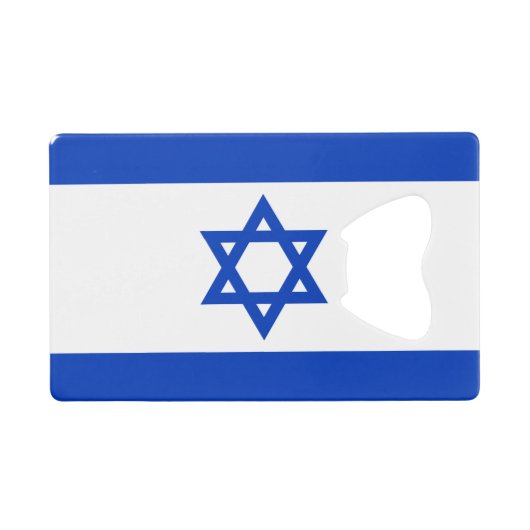 Flaggen des israelischen Kreditkartenführers Geldbeutel Flaschenöffner (Vorderseite (Horizontal))