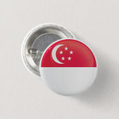 Flaggen des Round-Icon-Programms von Singapur Button (Vorne & Hinten)