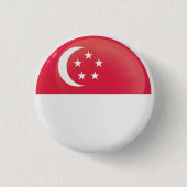 Flaggen des Round-Icon-Programms von Singapur Button (Vorderseite)