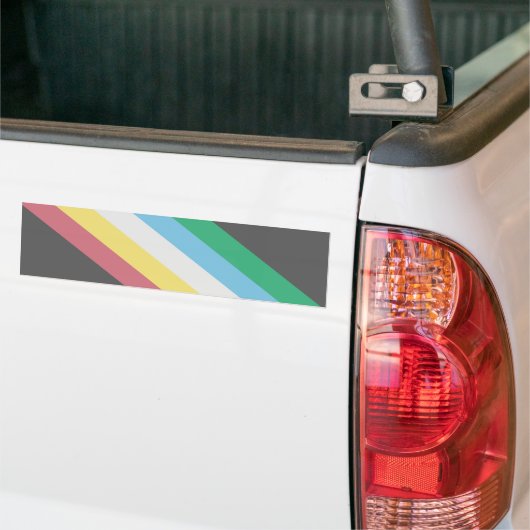 Flaggen des Schwerpunkts Behinderung Autoaufkleber (Auf Lkw)