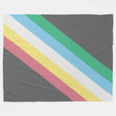 Flaggen des Schwerpunkts Behinderung Fleecedecke (Vorderseite (Horizontal))