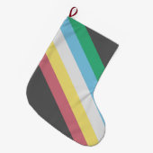 Flaggen des Schwerpunkts Behinderung Großer Weihnachtsstrumpf (Vorderansicht (hängend))