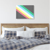 Flaggen des Schwerpunkts Behinderung Leinwanddruck (Insitu (Schlafzimmer))