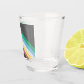 Flaggen des Schwerpunkts Behinderung Schnapsglas (Rechts)