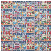 Flaggen des Weltgefüges Stoff (Muster)
