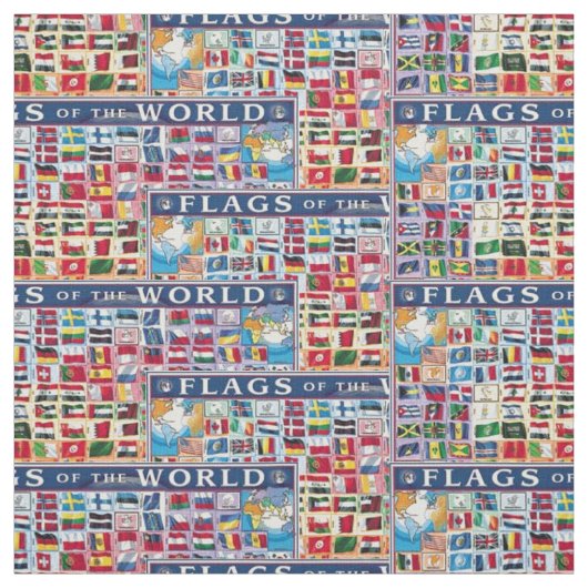 Flaggen des Weltgefüges Stoff (Muster)