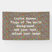 Flaggen des Welthintergrundes, kundenspezifische Banner (Horizontal)