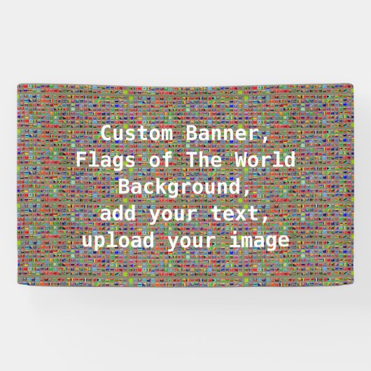 Flaggen des Welthintergrundes, kundenspezifische Banner (Horizontal)