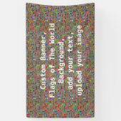 Flaggen des Welthintergrundes, kundenspezifische Banner (Vertikal)