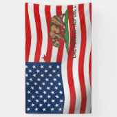 Flaggen-Design der Republik Kalifornien Banner (Vertikal)