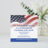 Flaggen-Einladung Einladung (Stehend Vorderseite)