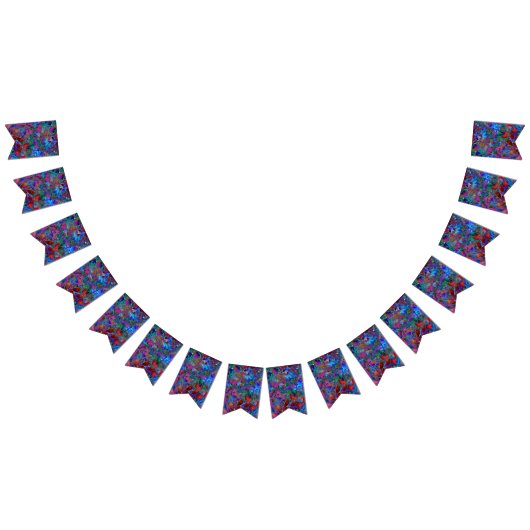 Flaggen-Fahnen-abstraktes beflecktes mit Wimpelkette (Alle)