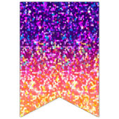 Flaggen-Fahnen-Glitzer-Grafik Wimpelkette (Dritte Fahne)