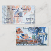 Flaggen, Fifth Avenue von Frederick Childe Hassam Visitenkarte (Vorne/Hinten)