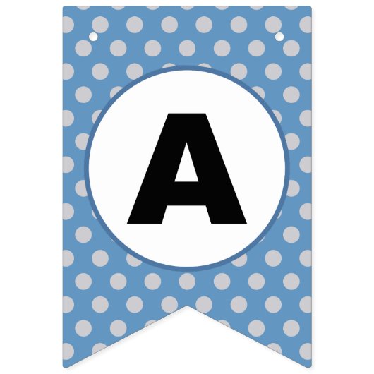 Flaggen-Flagge blaues Grau alles- Gute zum Wimpelkette (Dritte Fahne)