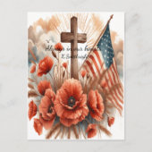 Flaggen fliegen, wo sie fliegen feiertagspostkarte (Vorderseite)