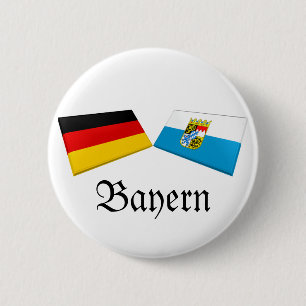 Flaggen-Fliesen Bayern, Deutschland Button