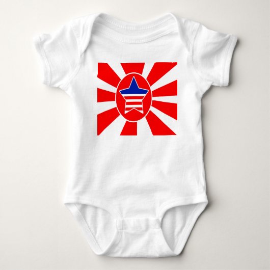 Flaggen-Fusion Baby Strampler (Vorderseite)