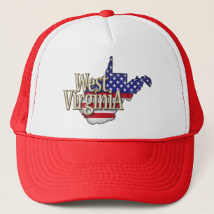Flaggen-Hut West Virginia USA Truckerkappe