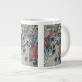 Flaggen in der 57th Street von Frederick Childe Ha Jumbo-Tasse (Vorderseite Rechts)
