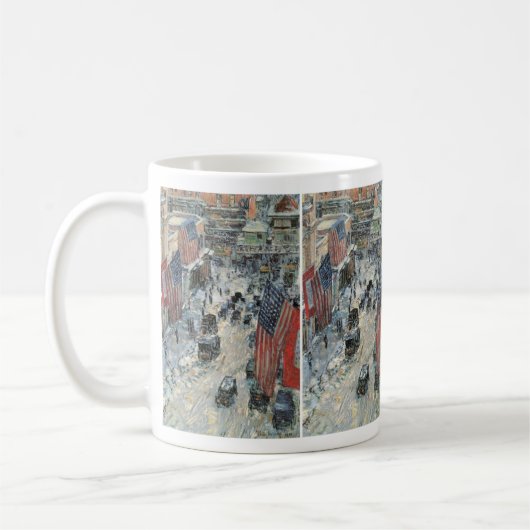 Flaggen in der 57th Street von Frederick Childe Ha Kaffeetasse (Links)