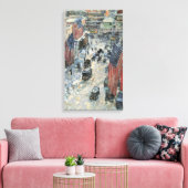 Flaggen in der 57th Street von Frederick Childe Ha Leinwanddruck (Insitu (Wohnzimmer))