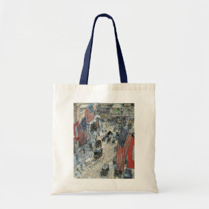 Flaggen in der 57th Street von Frederick Childe Ha Tragetasche