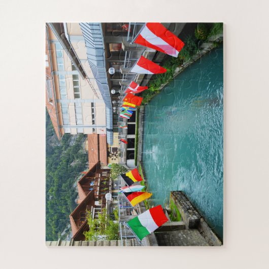 Flaggen in der Schweiz Puzzle (Vertikal)