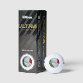 Flaggen Italiens und der USA Golfball (Verpackungen)