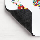Flaggen-Karte Mousepad (Ecke)
