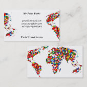 Flaggen-Karte, Visitenkarte (Vorne/Hinten)