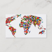 Flaggen-Karte, Visitenkarte (Rückseite)