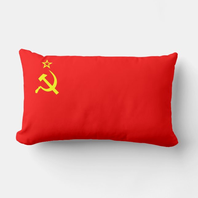 Flaggen-Kissen cccp UDSSR Sowjetrussland Lendenkissen (Vorderseite)