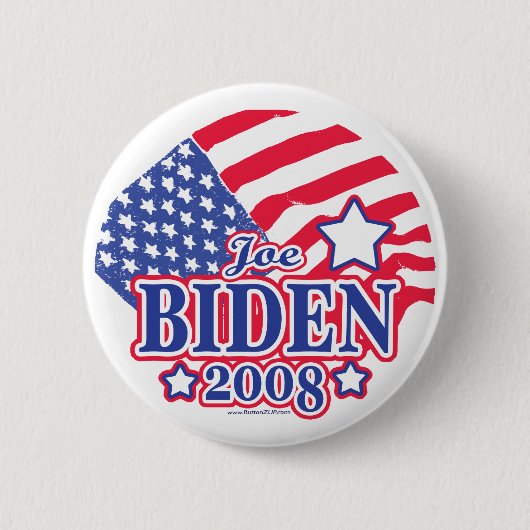 Flaggen-Knopf Joe Bidens 2008 Button (Vorderseite)