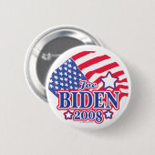 Flaggen-Knopf Joe Bidens 2008 Button (Vorne & Hinten)
