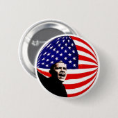 Flaggen-Knopf Obama US Button (Vorne & Hinten)